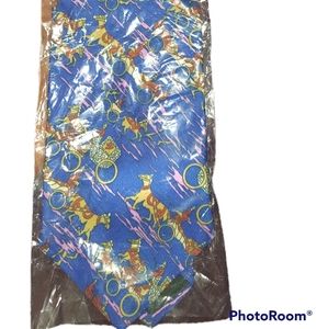 Horse Equestrian Print Silk Men’s Tie Red